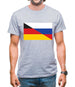 Half German Half Russian Flag Mens T-Shirt