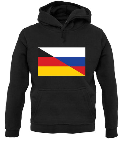 Half German Half Russian Flag unisex hoodie