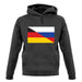 Half German Half Russian Flag unisex hoodie