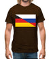 Half German Half Russian Flag Mens T-Shirt