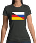 Half German Half Russian Flag Womens T-Shirt