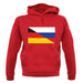 Half German Half Russian Flag unisex hoodie