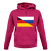 Half German Half Russian Flag unisex hoodie