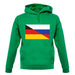 Half German Half Russian Flag unisex hoodie