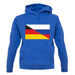 Half German Half Russian Flag unisex hoodie