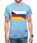Half German Half Russian Flag Mens T-Shirt