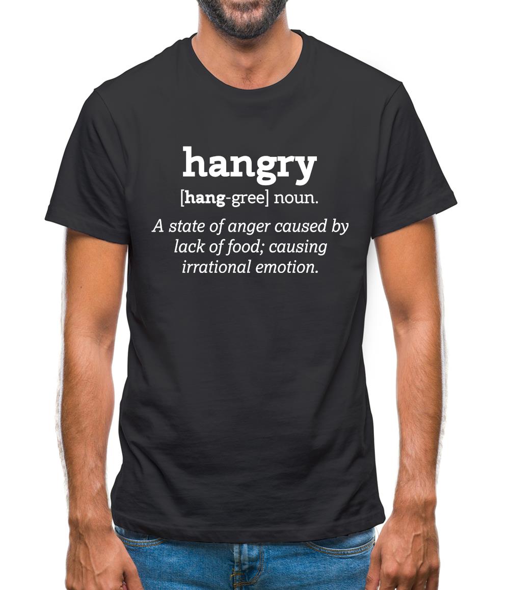 Hangry Definition Mens T-Shirt