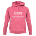 Hangry Definition unisex hoodie