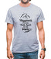 Happiness Is Making Fresh Tracks In The Snow Mens T-Shirt