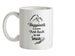 Happiness Is Making Fresh Tracks In The Snow Ceramic Mug