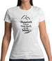 Happiness Is Making Fresh Tracks In The Snow Womens T-Shirt