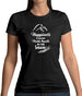 Happiness Is Making Fresh Tracks In The Snow Womens T-Shirt