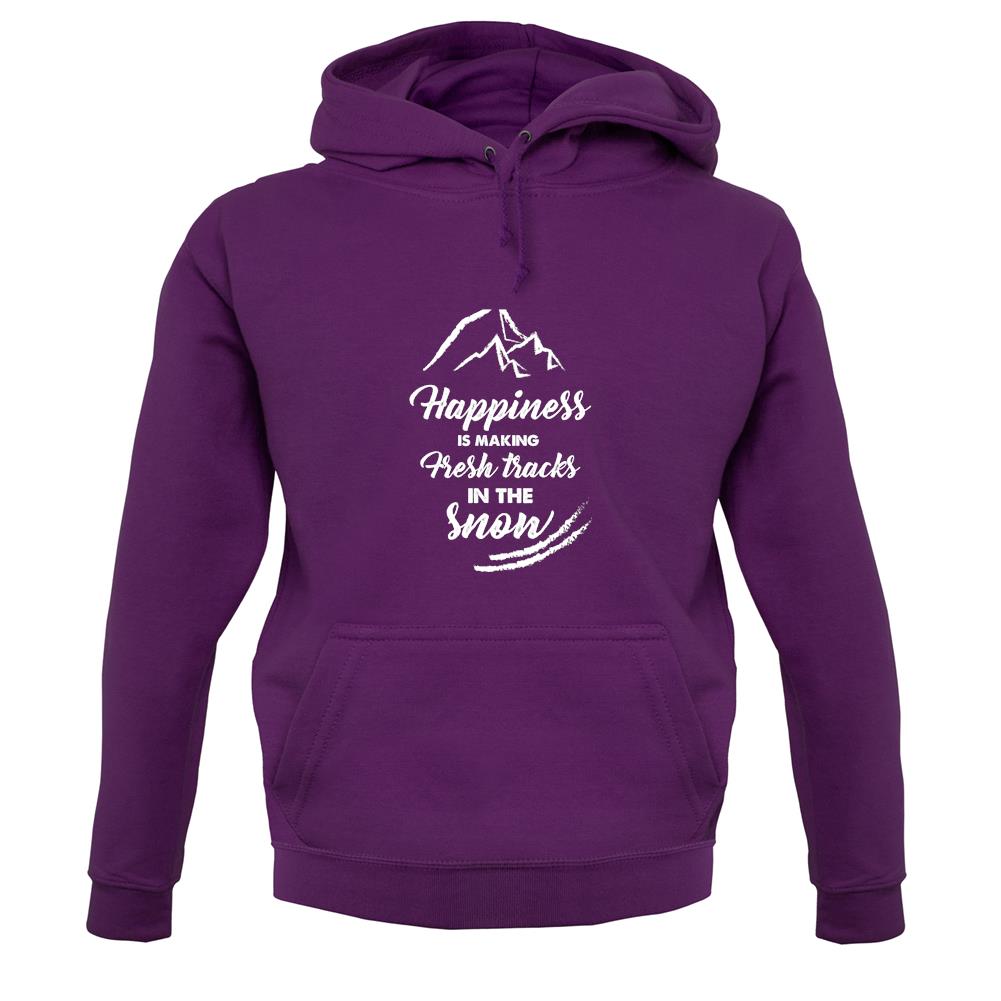 Happiness Is Making Fresh Tracks In The Snow unisex hoodie