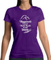 Happiness Is Making Fresh Tracks In The Snow Womens T-Shirt