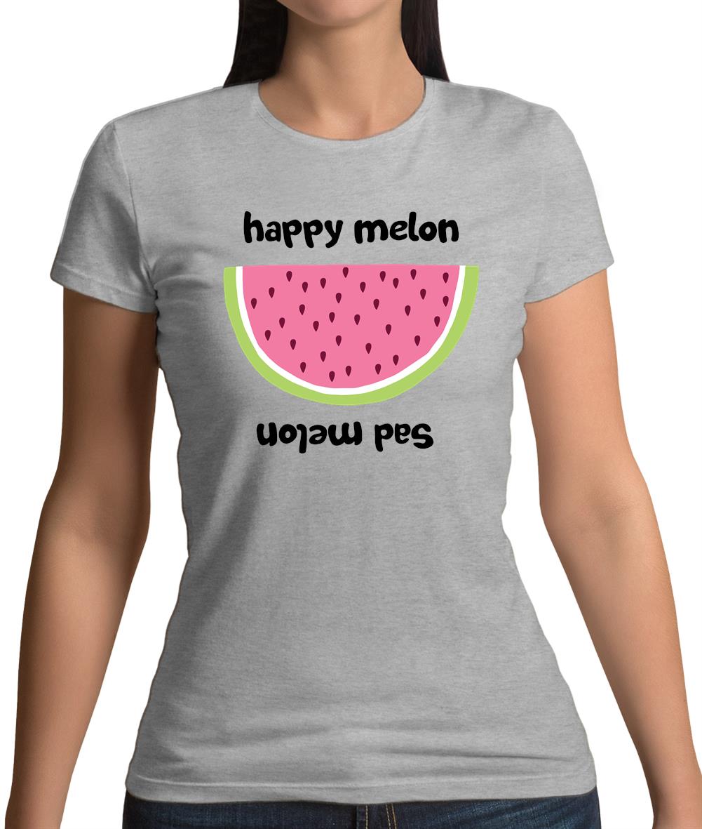 Happy Melon Sad Melon Womens T-Shirt