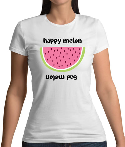 Happy Melon Sad Melon Womens T-Shirt