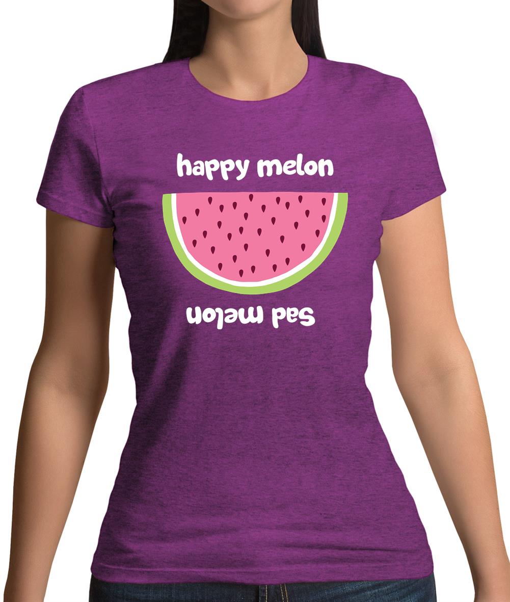 Happy Melon Sad Melon Womens T-Shirt