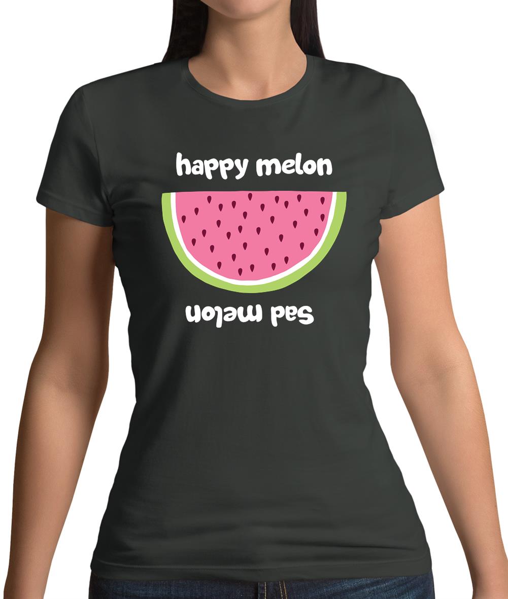 Happy Melon Sad Melon Womens T-Shirt