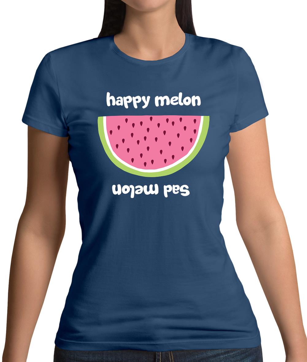 Happy Melon Sad Melon Womens T-Shirt