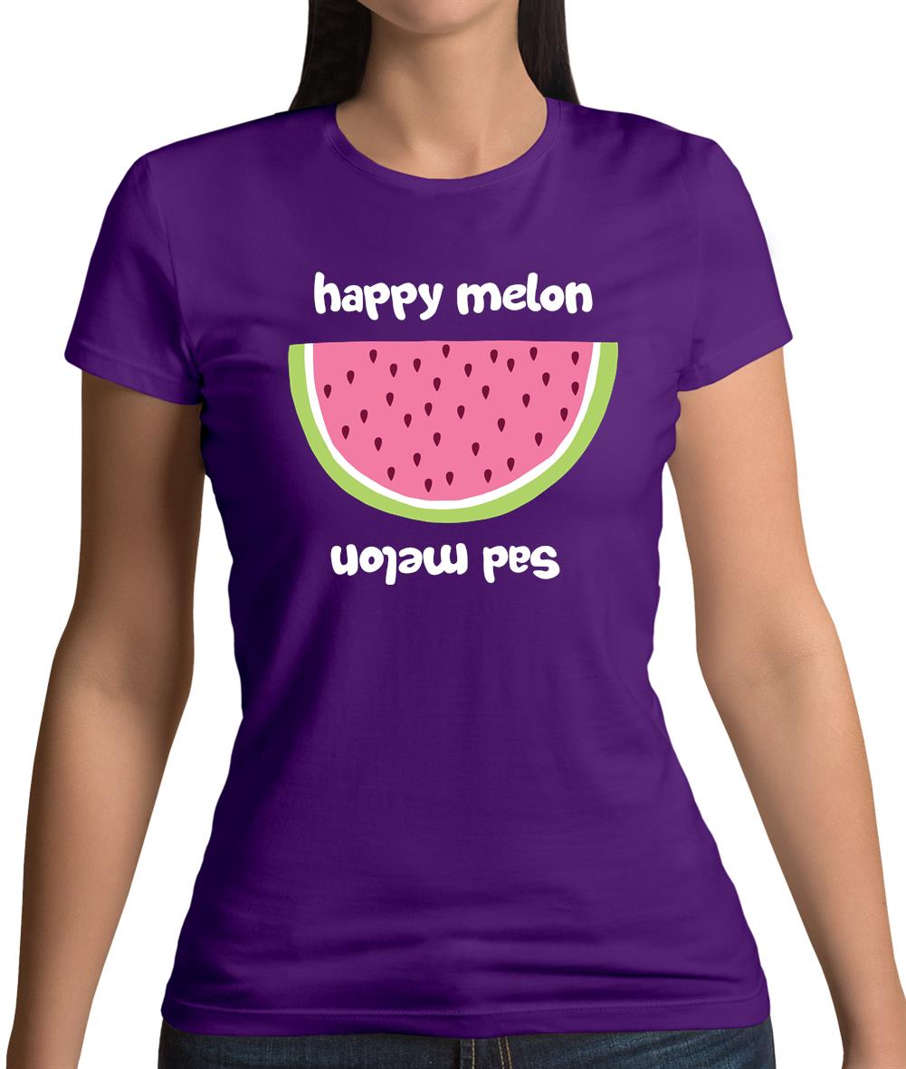 Happy Melon Sad Melon Womens T-Shirt