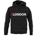 Hashtag London unisex hoodie