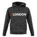 Hashtag London unisex hoodie