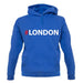 Hashtag London unisex hoodie