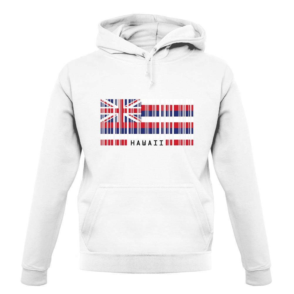 Hawaii Barcode Style Flag unisex hoodie