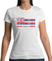 Hawaii Barcode Style Flag Womens T-Shirt