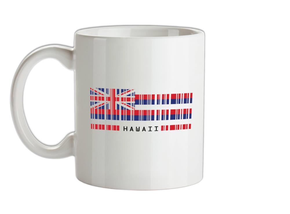 Hawaii Barcode Style Flag Ceramic Mug