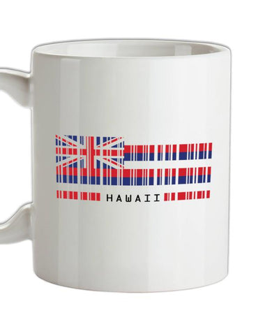 Hawaii Barcode Style Flag Ceramic Mug