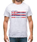 Hawaii Barcode Style Flag Mens T-Shirt