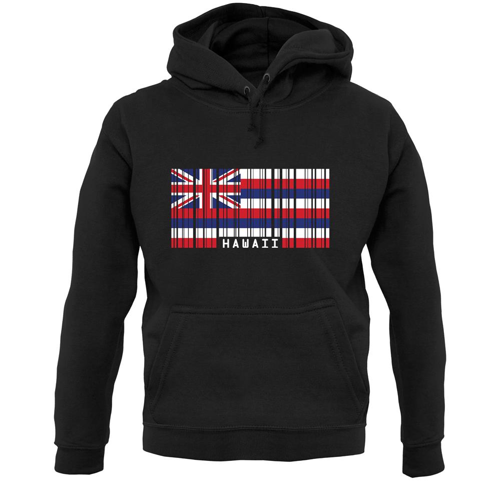 Hawaii Barcode Style Flag Unisex Hoodie