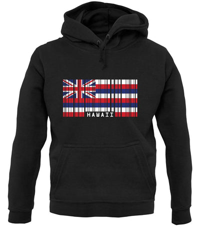 Hawaii Barcode Style Flag unisex hoodie