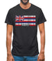 Hawaii Barcode Style Flag Mens T-Shirt