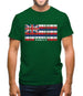 Hawaii Barcode Style Flag Mens T-Shirt