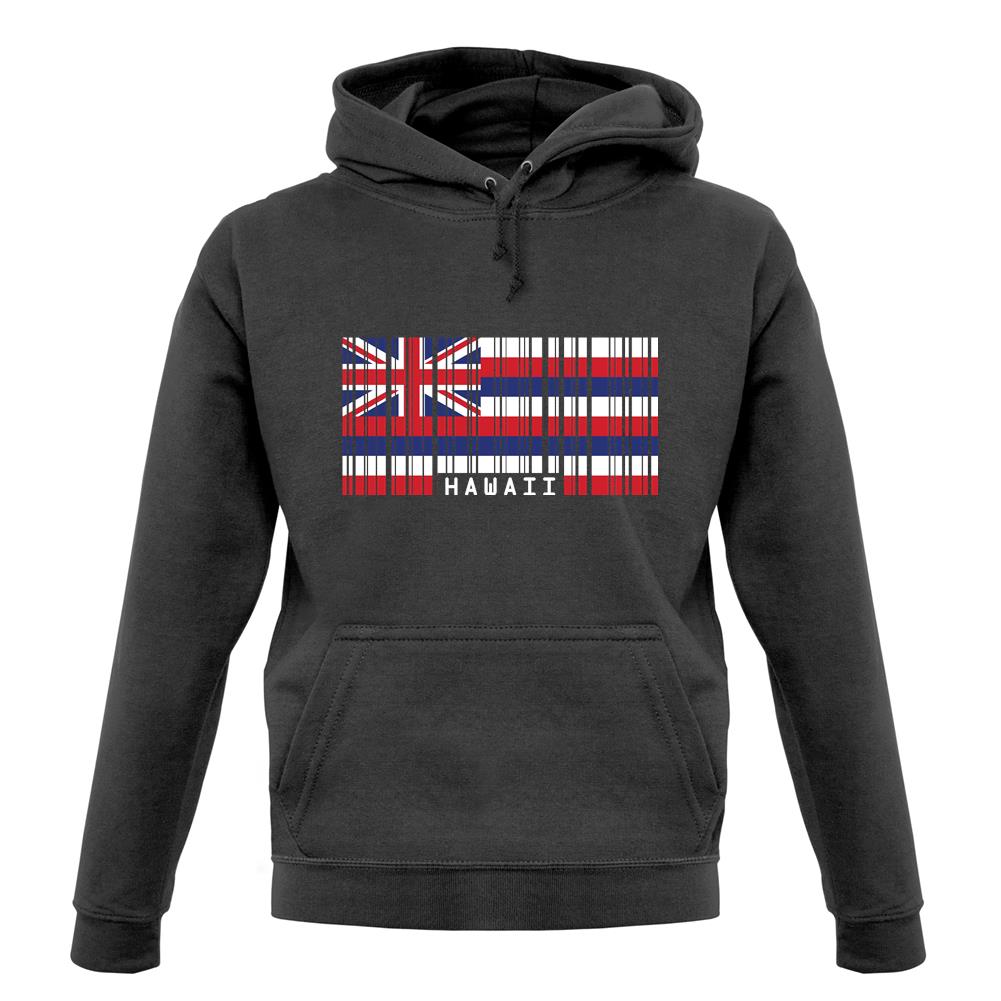 Hawaii Barcode Style Flag unisex hoodie
