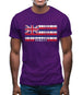 Hawaii Barcode Style Flag Mens T-Shirt