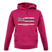 Hawaii Barcode Style Flag unisex hoodie