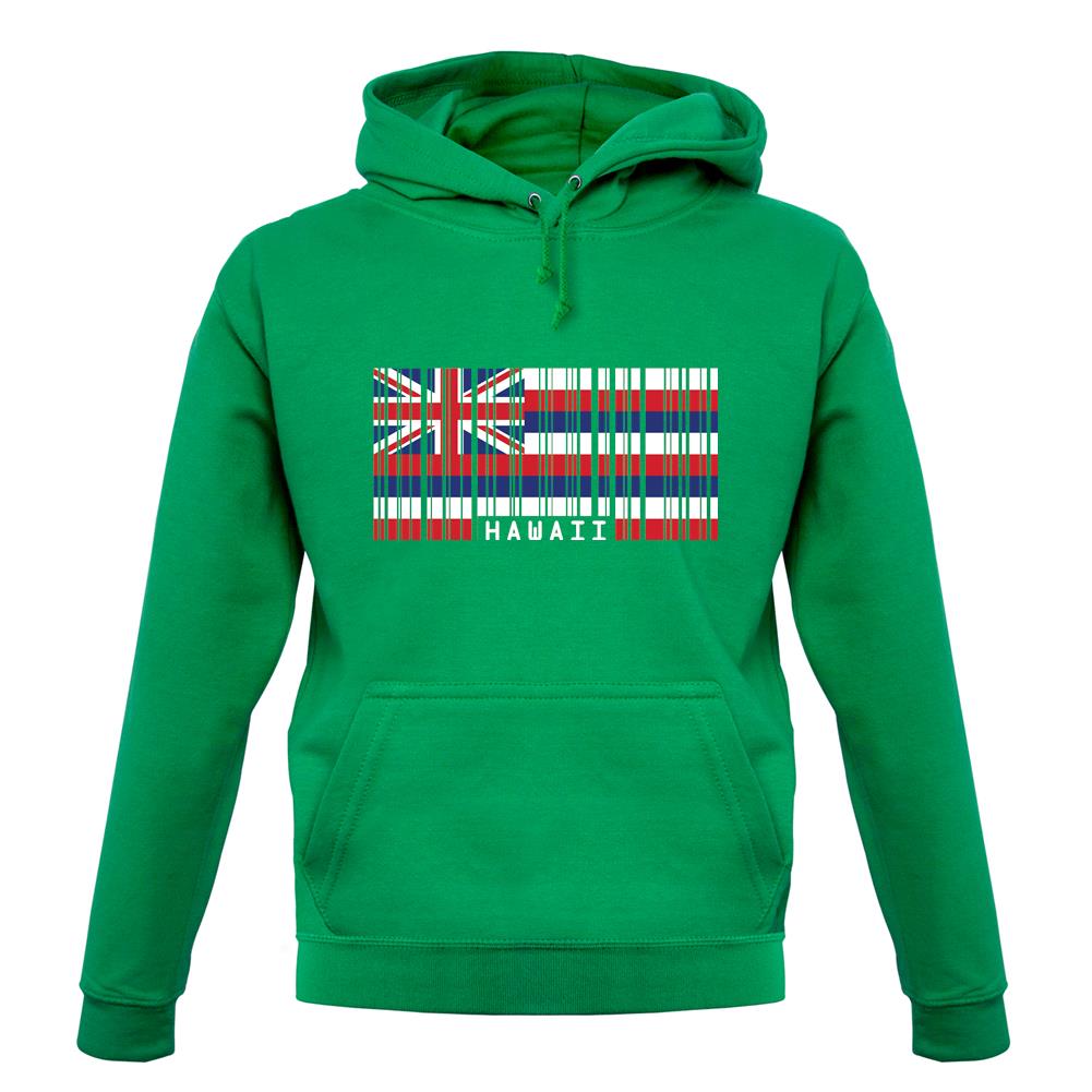 Hawaii Barcode Style Flag unisex hoodie
