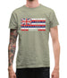 Hawaii Barcode Style Flag Mens T-Shirt