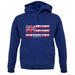Hawaii Barcode Style Flag unisex hoodie
