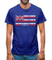 Hawaii Barcode Style Flag Mens T-Shirt