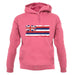 Hawaii Grunge Style Flag unisex hoodie