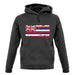 Hawaii Grunge Style Flag unisex hoodie