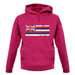 Hawaii Grunge Style Flag unisex hoodie