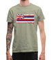 Hawaii Grunge Style Flag Mens T-Shirt