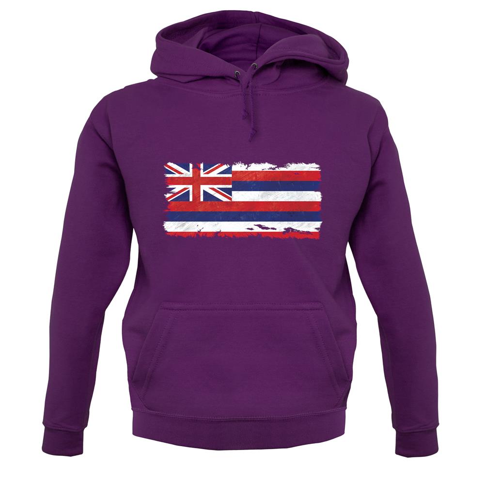 Hawaii Grunge Style Flag unisex hoodie