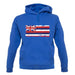 Hawaii Grunge Style Flag unisex hoodie