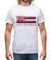 Hawaii Grunge Style Flag Mens T-Shirt